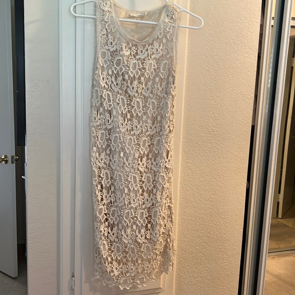 Super cute cream lace dress!